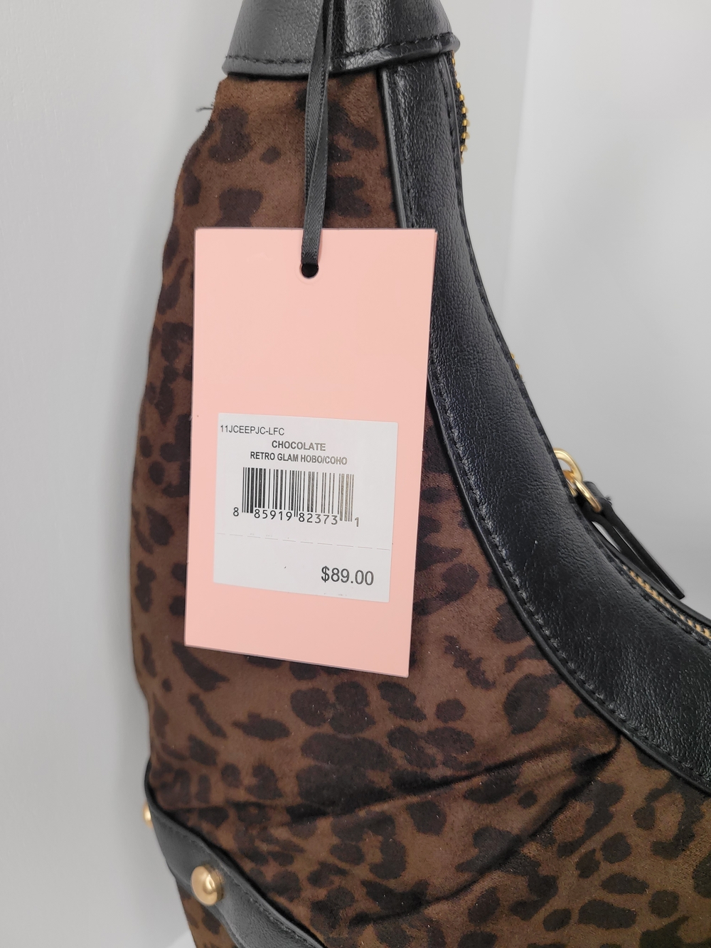 👉✨️ Juicy Couture Brown Leopard Retro Glam Chocolate Hobo Shoulder Bag - Picture 4 of 9